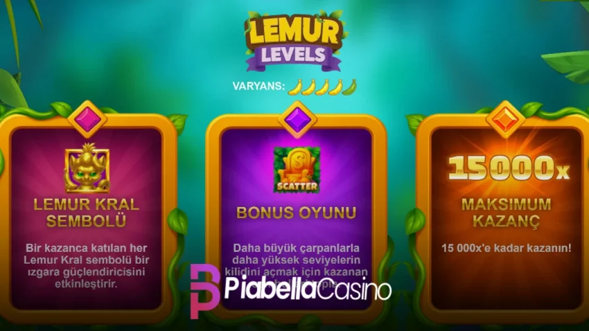 Piabella Lemur Levels oyunu