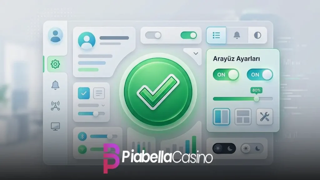 Piabella arayüz ayarları